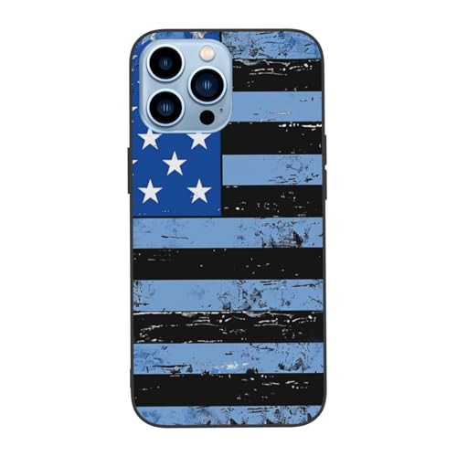 DCEHGEW Schutzhülle für iPhone 13 Pro Max 17 cm (6,7 Zoll), Motiv: USA-Flagge im Retro-Stil, niedliche, stoßfeste Handyhülle für iPhone 13 Pro Max, Anti-Fingerabdruck, kein Vergilben von DCEHGEW