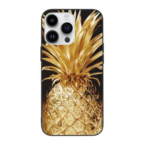 DCEHGEW Schutzhülle für iPhone 14 Pro, 15,5 cm (6,1 Zoll), Motiv: Goldanas, stoßfest, Anti-Fingerabdruck, vergilbt nicht von DCEHGEW