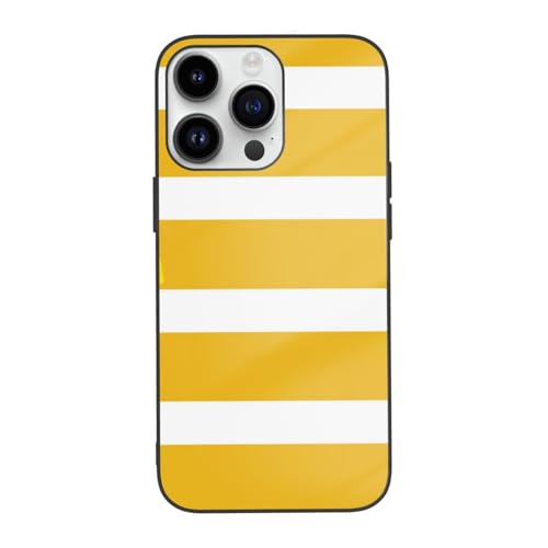 Lemon Zest Gelbe Streifen Muster Bedruckte Handyhülle für iPhone 14 Pro 6,1 Zoll, Stoßfest Gehärtetes Glas, Niedliche Handyhülle, Anti-Fingerabdruck, Nicht Vergilben Lemon Zest Gelbe Streifen Muster Bedruckte Handyhülle für iPhone 14 Pro 6,1 Zoll, Stoßfest Gehärtetes Glas, Niedliche Handyhülle, Anti-Fingerabdruck, Nicht Vergilben von DCEHGEW
