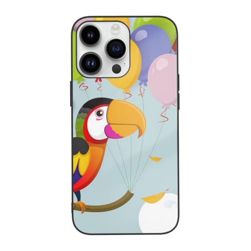 Niedlicher Papagei bedruckte Handyhülle für iPhone 14 Pro Max 6,7 Zoll, stoßfestes gehärtetes Glas, niedliche Handyhülle, Anti-Fingerabdruck, vergilbt nicht weiß Niedlicher Papagei bedruckte Handyhülle für iPhone 14 Pro Max 6,7 Zoll, stoßfestes gehärtetes Glas, niedliche Handyhülle, Anti-Fingerabdruck, vergilbt nicht weiß von DCEHGEW