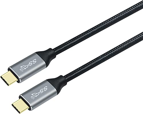 DCHAV 2M USB C auf USB C Kabel PD 100W 20V 5A Schnellladung Typ C auf Typ C Monitorkabel 4K Videoausgang USB 3.1 Gen 2 10 Gbit/s Datenübertragung Nylon geflochten von DCHAV