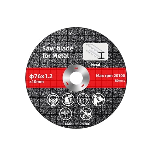 1–20 Stück Metall-Trennscheiben, Durchmesser 76 mm, Radklingen, Kreisschleifen, Winkelschleifer, Schneiden, Kreissäge, Innendurchmesser 10 mm(9 pcs) von DCJJLWIG