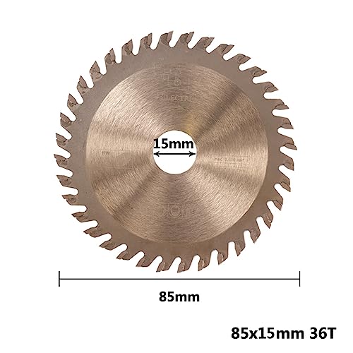 1pc 85x1 0/15mm Kreissäge Klinge for Holz TiCN Beschichtet TCT Sägeblatt 24T/30T/36T Trennscheibe Holzbearbeitung Rad Discs Säge Disc(85x15x36T) von DCJJLWIG