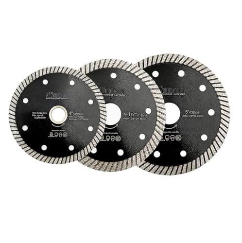 4 "4,5" 5 "dünne Diamant Sägeblatt Cut Keramik Fliesen Granit Kreissäge Platte 105/115/125mm Trockenen Trennscheibe(4inch 105mm) von DCJJLWIG