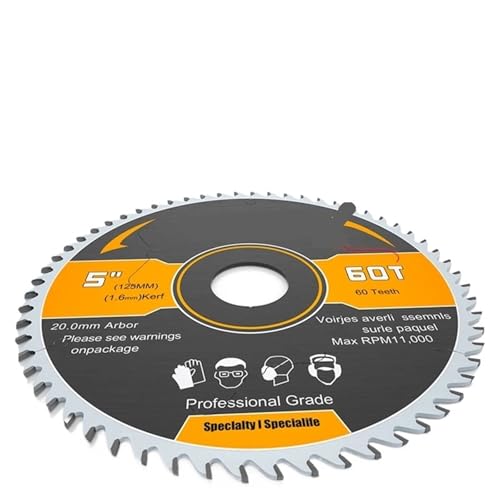 4" 5" 6" Hartmetall-Kreissägeblatt, Säge 110 125, 150 mm x 60 Zähne, Sägeblätter for Schneiden von Holz und Aluminium. Aufnahme 20 mm(125x1.8x22.2mmx60T) von DCJJLWIG