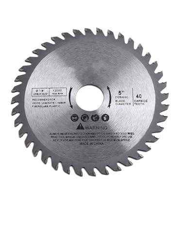 5 Zoll Tischtrennscheibe Kreissägeblatt 40 Zähne for Metall Holz Schneidwerkzeuge Oszillierendes Werkzeug Zubehör 5 Zoll Tischtrennscheibe Kreissägeblatt 40 Zähne for Metall Holz Schneidwerkzeuge Oszillierendes Werkzeug Zubehör von DCJJLWIG