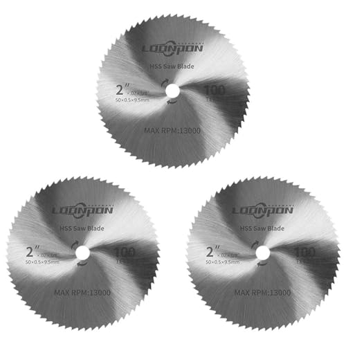 50 mm Trennscheibe Kreissägeblatt Drehwerkzeug Zubehör Scheiben for Schleifmaschinen Schneiden von Holz Metall Kunststoff(5 pieces) von DCJJLWIG