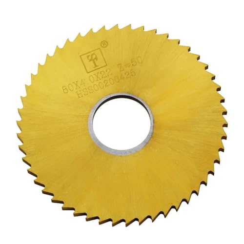 Fräsen Hss Kreissäge 40mm/50mm/60mm/63mm/75mm/80mm/100mm Dicke 0,2mm-4,0mm Schlitzen Cutter Sägeblatt(HSS White,D40XD13_0.4MM) von DCJJLWIG