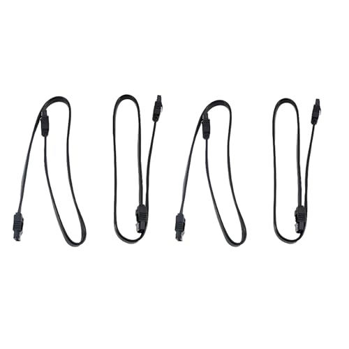 4 x Datenkabel, Festplattenkabel für CD-Treiber, SSD, CD-Brenner (schwarz) von DCJWQ
