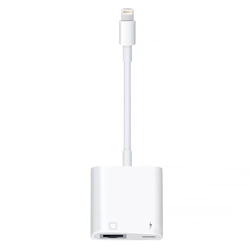 Lightning auf RJ45 Ethernet-LAN-Netzwerkadapter mit Ladeanschluss für ausgewählte iPhone/iPad-Modelle, 100 Mbit/s, Plug-and-Play Lightning auf RJ45 Ethernet-LAN-Netzwerkadapter mit Ladeanschluss für ausgewählte iPhone/iPad-Modelle, 100 Mbit/s, Plug-and-Play von DCNETWORK