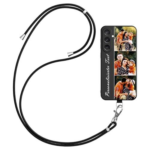 DCPPCY Handykette Personalisierte Handyhülle für Samsung Galaxy A12/M12 4G, Selbst Gestalten Hülle mit Handyband Kette, TPU Custom handyhülle mit Foto Bild Text, Hülle mit Eigenem Foto (Mehrfarbig) DCPPCY Handykette Personalisierte Handyhülle für Samsung Galaxy A12/M12 4G, Selbst Gestalten Hülle mit Handyband Kette, TPU Custom handyhülle mit Foto Bild Text, Hülle mit Eigenem Foto (Mehrfarbig) von DCPPCY