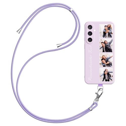 DCPPCY Handykette Personalisierte Handyhülle für Samsung Galaxy S24 FE 5G, Selbst Gestalten Hülle mit Handyband Kette, TPU Custom handyhülle mit Foto Bild Text, Hülle mit Eigenem Foto (Mehrfarbig) DCPPCY Handykette Personalisierte Handyhülle für Samsung Galaxy S24 FE 5G, Selbst Gestalten Hülle mit Handyband Kette, TPU Custom handyhülle mit Foto Bild Text, Hülle mit Eigenem Foto (Mehrfarbig) von DCPPCY