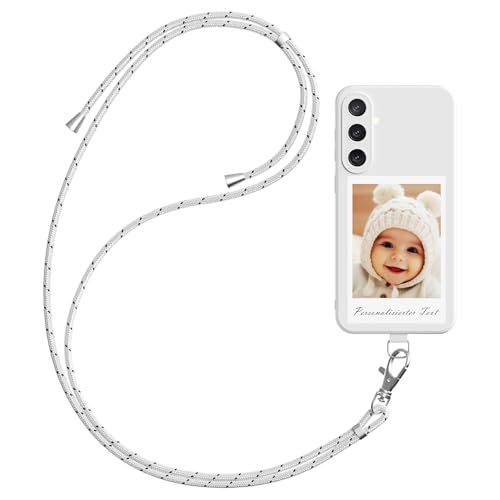 DCPPCY Handykette Personalisierte Handyhülle für Samsung Galaxy S24 Ultra 5G, Selbst Gestalten Hülle mit Handyband Kette, TPU Custom handyhülle mit Foto Bild Text, Hülle mit Eigenem Foto (Mehrfarbig) DCPPCY Handykette Personalisierte Handyhülle für Samsung Galaxy S24 Ultra 5G, Selbst Gestalten Hülle mit Handyband Kette, TPU Custom handyhülle mit Foto Bild Text, Hülle mit Eigenem Foto (Mehrfarbig) von DCPPCY
