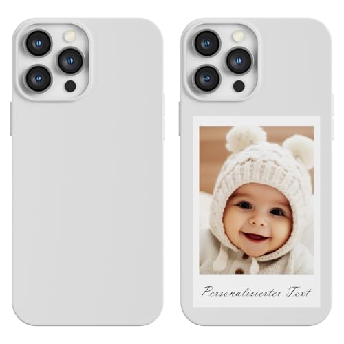 DCPPCY Personalisierte Handyhülle mit Foto Text für iPhone X/Xs, Handyhülle Selbst Gestalten mit Mehreren Bild Text, TPU Stoßfest Hülle Personalisierte Foto Hüll für Familie (Mehrfarbig) von DCPPCY