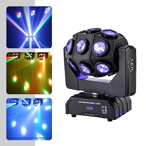 Discolicht Partylicht, LED Moving Head RGB Licht DJ Projektor Musikgesteuert DJ Disco Lichter, DMX Effektstrahler,Für KTV Familientreffen Hochzeit Geburtstag Halloween Discolicht Partylicht, LED Moving Head RGB Licht DJ Projektor Musikgesteuert DJ Disco Lichter, DMX Effektstrahler,Für KTV Familientreffen Hochzeit Geburtstag Halloween von DCSYOG