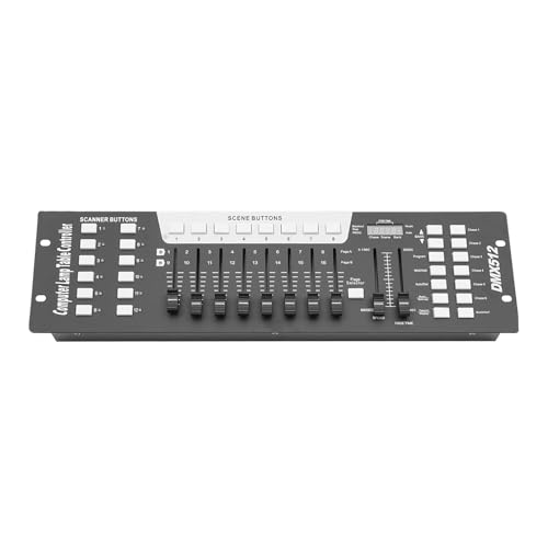 Dmx Controll Lichtmischpult, Dmx Controller 192 Kanäle Dmx DJ Konsole, Dmx 512 Lichtmixer Controller, DMX Lighting Controller für Moving Head Licht Par Lights Fog Machine Dmx Controll Lichtmischpult, Dmx Controller 192 Kanäle Dmx DJ Konsole, Dmx 512 Lichtmixer Controller, DMX Lighting Controller für Moving Head Licht Par Lights Fog Machine von DCSYOG