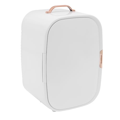 Kosmetik Kühlschrank 12Liter, Tragbarer Mini Kühlschrank 220V AC/ 12V DC Kleiner Hautpflege Kühlschrank mit Kühl-/Heizfunktion, für Autos Büro Schlafzimmer Schlafsäle (Weiß) von DCSYOG