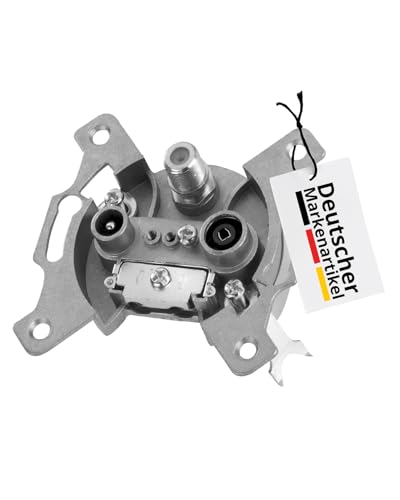 DCT-Delta Sat Dose unterputz, 3 Ausgänge, unicable & Kabelfernsehen tauglich, Stichdose, Antennendose, DVB-C, DVB-S/S2, DVB-T/T2, DAB +, DC Pass, 5-2400 MHz von DCT Delta