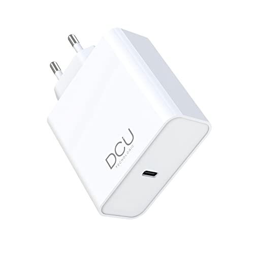 DCU TECNOLOGIC | Ladegerät, Ladeadapter, GaN USB Typ-C Ladegerät Stromversorgung 65W, Weiß von DCU TECNOLOGIC