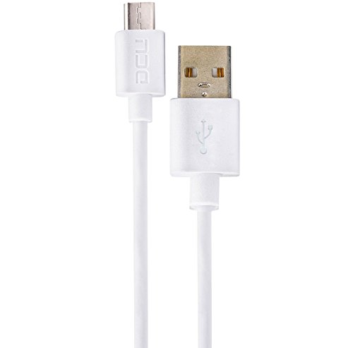 DCU TECNOLOGIC | Ladekabel | Micro-USB-auf-USB-2.0-Kabel | Micro-USB-auf-Micro-USB-Ladegerät | Kompatibel mit Smartphones und Tablets | Länge: 1 m | Weiß von DCU TECNOLOGIC
