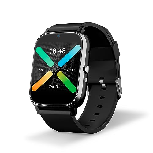 DCU TECNOLOGIC – Senioren-Smartwatch mit GPS und 4G-Videoanrufen – Smartwatch mit 1,69 Zoll IPS-Voll-Touchscreen – IPX6 Wasserdicht – Ideal für Senioren – Schwarz Farbe von DCU TECNOLOGIC