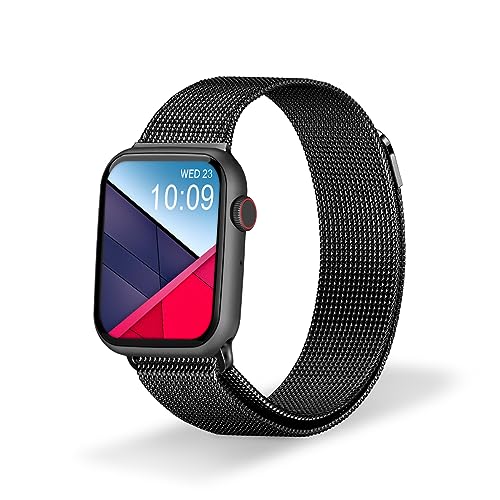 DCU TECNOLOGIC – Smartwatch Color Full 2 ​​– Smartwatch mit 2 Armbändern: Metall und schwarzes – 1,91 Zoll IPS-Touchscreen – IP67 wasserdicht – 128 Sportmodi von DCU TECNOLOGIC