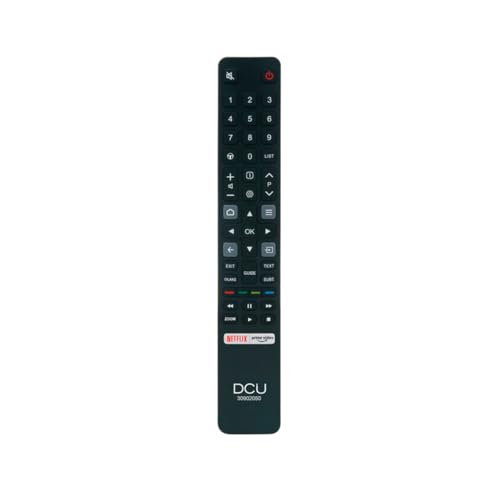 DCU TECNOLOGIC – Universalfernbedienung für TCL TV – Taste für Netflix Video – Entfernung: 8 Meter DCU TECNOLOGIC – Universalfernbedienung für TCL TV – Taste für Netflix Video – Entfernung: 8 Meter von DCU TECNOLOGIC