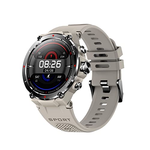 DCU Tecnologic | GPS Smartwatch | Smart Watch | Amoled HD Touchscreen | 14 Sportmodi | Benachrichtigungs-Apps und Anrufe | IP68* | Grau von DCU TECNOLOGIC