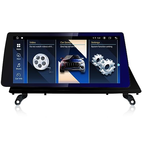 DDKUS Autoradio Android 13 für BMW X5 X6 E70 E71 2007-2010 CCC System, 10.36 Zoll Blu-Ray Touch Screen Auto GPS Navigator Radio Stereo 8-core 6GB RAM 128GB ROM mit iDrive System Unterstützung Carplay von DDKUS