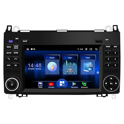 DDKUS Autoradio für Mercedes Benz W169 B200 W245 W639 Vito Viano W906 Sprinter, 7 Zoll Android 13 Touchscreen, unterstützt CarPlay/Android Auto+Bluetooth WiFi (8+128G) von DDKUS