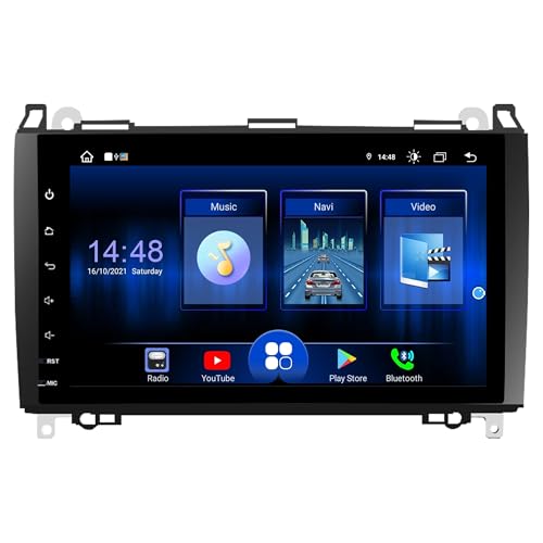 DDKUS Autoradio für Mercedes Benz W169 B200 W245 W639 Vito Viano W906 Sprinter, 9 Zoll 8 Core Android 13 Touchscreen, Unterstützt CarPlay/Android Auto+Bluetooth WiFi (8G+128G) von DDKUS