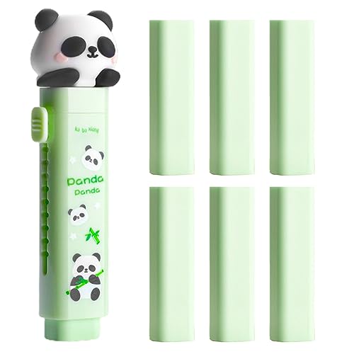 DDKY Radiergummi Im Panda-Stil Und Grün, 6 Nachfüll-Radiergummis,Kawaii Radiergummi Stift Cute Stuff,Zum Schreiben Zeichnen Büro DDKY Radiergummi Im Panda-Stil Und Grün, 6 Nachfüll-Radiergummis,Kawaii Radiergummi Stift Cute Stuff,Zum Schreiben Zeichnen Büro von DDKY