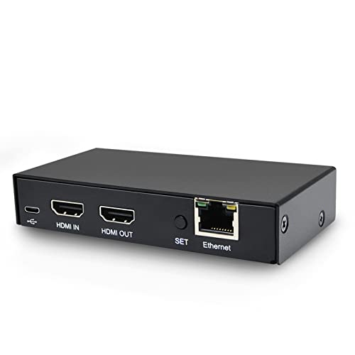 DDMALL H.265 H.264 Live-Streaming-Encoder, 4K @60Hz HDMI-Eingang, lokales 4K-Loopout in Echtzeit, HDMI-Videoencoder für Facebook, YouTube, Twitch, IPTV, Modell HEV-10 von DDMALL