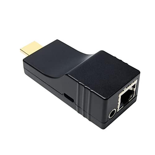 DDMALL ProAV 150M 1080p HDMI Extender Über TCP/IP, Mini Extender Über CAT5e/CAT6 Eins-zu-Eins/Eins-zu-Viele-Verbindung, Nur Empfänger (HIP-10R) von DDMALL