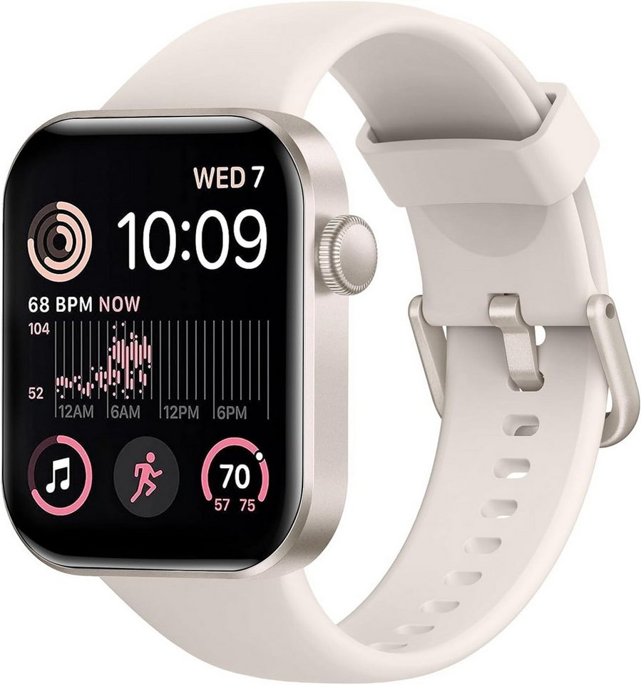 DDXCAW mit Telefonfunktion, 140+Sportmodi mit Herzfrequenz SpO2 Schlafmonitor Smartwatch (1,85 cm), Akkulaufzeit & Wasserschutz 7 Tage Laufzeit mit magnetischem Ladegerät von DDXCAW