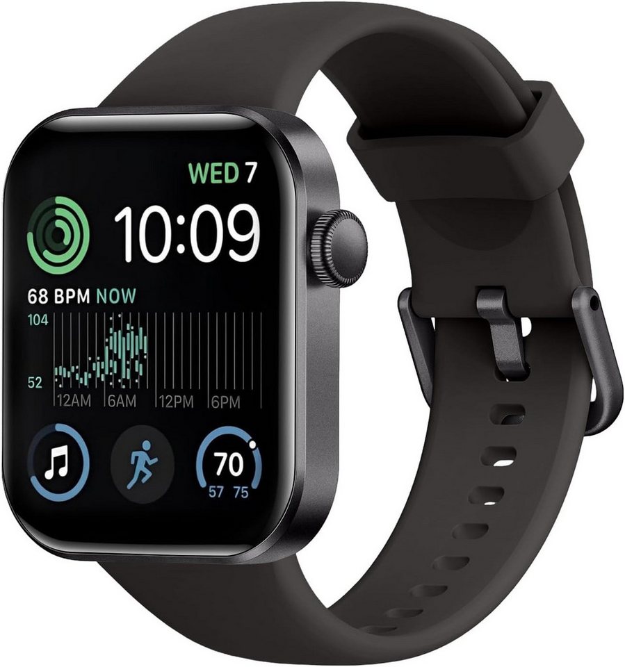 DDXCAW mit Telefonfunktion, 140+Sportmodi mit Herzfrequenz SpO2 Schlafmonitor Smartwatch (1,85 cm, Android, iOS), Akkulaufzeit & Wasserschutz 7 Tage Laufzeit mit magnetischem Ladegerät von DDXCAW