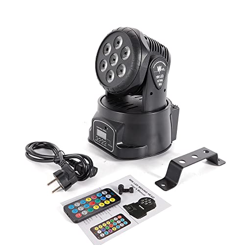 Moving Head Bühnenlicht LED 4in1 Mini Bühnenlicht DMX512 RGBW LED Spot DJ Partylicht mit Fernbedienung Geeignet für DJ Disco Halloween Club Hochzeit Home Party von DDZcozy