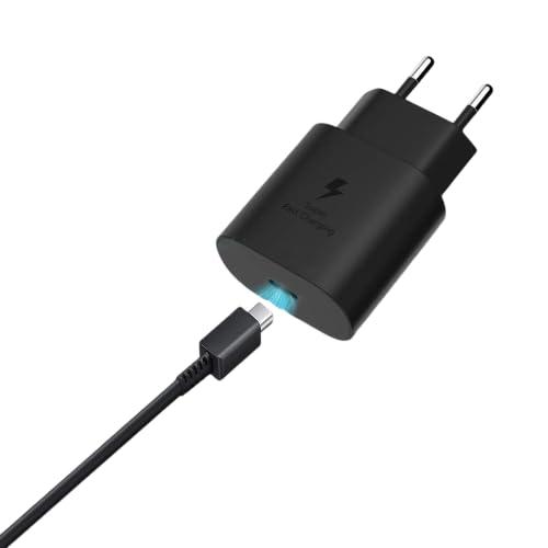 25w schnellladegerät kompatible für Samsung Galaxy S24 Ultra/S24/S24+/S23 Ultra/S23/S23+/S22/A73/A54/A53 A34, PD3.0 Netzteil mit 5A Typ-C Ladekabel, Fast Charger, Adapter, stecker 25w schnellladegerät kompatible für Samsung Galaxy S24 Ultra/S24/S24+/S23 Ultra/S23/S23+/S22/A73/A54/A53 A34, PD3.0 Netzteil mit 5A Typ-C Ladekabel, Fast Charger, Adapter, stecker von DE-Electronics