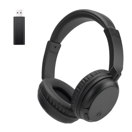 DEARBIRDER Premium Kabellose Bluetooth-Kopfhörer für TV, PC und Audiogeräte, Kopfhörer mit FM-Radio, leichtes verstellbares Kopfband für Jugendliche, Senioren, Erwachsene von DEARBIRDER