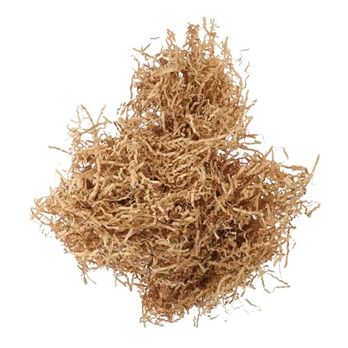 DEARMAMY 1 Stück Papierschnitzel Drahtfüller Korbfüller Papierkorbfüller Papierfüller Papierschnitzel Knisterpapier Füller Geschenkboxen Geschenkkorb Knisterpapierfüller Khaki von DEARMAMY