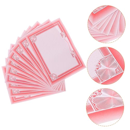 DEARMAMY 10 Blatt Blätter Innenseite Der Ehrenurkunde Papier Urkundenpapier Zum Ausdrucken Zertifikatpapier Zertifikatsdruckpapier Blanko Zertifikat Diplom Urkundenpapier Schmucklos von DEARMAMY