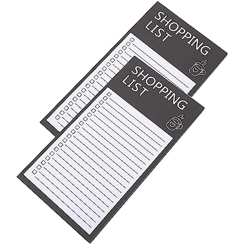 DEARMAMY 2Er-Pack Magnetische Notizblöcke Memo-Notizblock Einkaufsliste Magnetische Notizblöcke Einkaufsliste to-Do-Liste Essensplanungsblock Kühlschrankzubehör Für Kühlschrank Oder von DEARMAMY