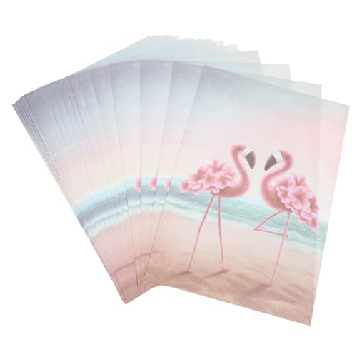 DEARMAMY 50 Stück Flamingo-Briefpapier Papier für Einladung edles briefpapier tragbares Briefpapier Schreibpapier Brief im Vintage-Stil dekoratives briefpapier DEARMAMY 50 Stück Flamingo-Briefpapier Papier für Einladung edles briefpapier tragbares Briefpapier Schreibpapier Brief im Vintage-Stil dekoratives briefpapier von DEARMAMY