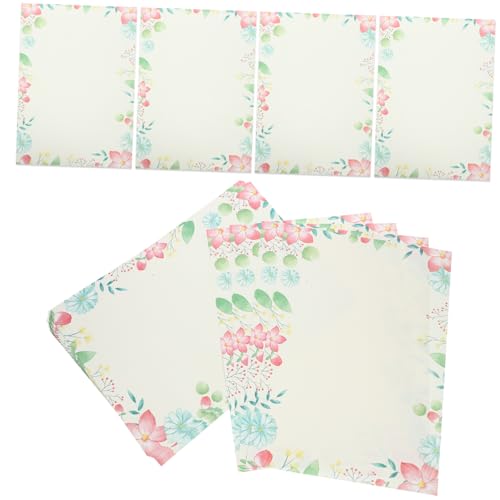 DEARMAMY 50 Stück Vintage-Briefpapier aus Kraftpapier Schreibwaren Briefpapier Vintage -Papier tragbares Briefpapier Schreibpapier zum Schreiben von Briefen Briefpapier leer von DEARMAMY