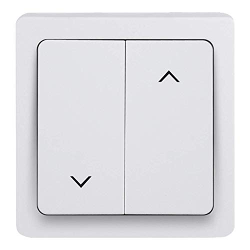 Debflex 746805 Standard extra flacher elektrischer Wandschalter für Zweiwege/Funk/Wandsteckdose/Blok-Inter/Rollo, weiß 33 von DEBFLEX