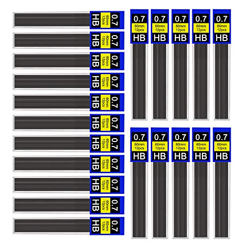 DECARETA 360 Stück Bleistiftminen 0.7mm HB Ersatzminen Druckbleistift Minen Feinminen aus Harz und Graphit Druckbleistiftminen für Feinminenstift Automatische Bleistifte Schule Büro Kunst von DECARETA