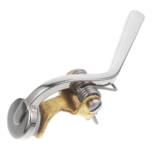 DECHOUS 1 Stück Silber Posaune Entleerende Bindung Posaune Drain Clique Bindungsersatz Posaune Wasserschlüssel Posaune Entleeren Cliquenteile Kork Tor Zubehör Silver Vernickeltes Messing von DECHOUS