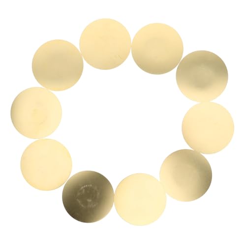 DECHOUS 10 Stück Pickup-Summer gitarre zubehör Scheibenwandler für Akustikgitarren Drum Trigger Accessoires Kit Drum -Trigger -Zubehör Summertrommel -Pickup -Wandler -Mikrofon Kupfer Beige von DECHOUS