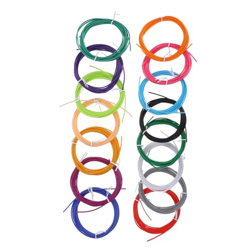 DECHOUS 15 Rollen 3d -druckerfilament Buntes Filament 3d -druckfilament Farbig 3d -stift -filament Nachfüll 3d -druckerzubehör Für 3d -stift -3d -druckermaterial 3d -druckerzubehör von DECHOUS