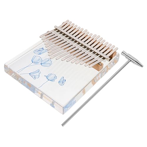 DECHOUS 1Satz Tasten Kalimba Daumenklavier Mit Blumendesign Tragbares Für Erwachsene Musikinstrument Für Anfänger Und Musikliebhaber von DECHOUS